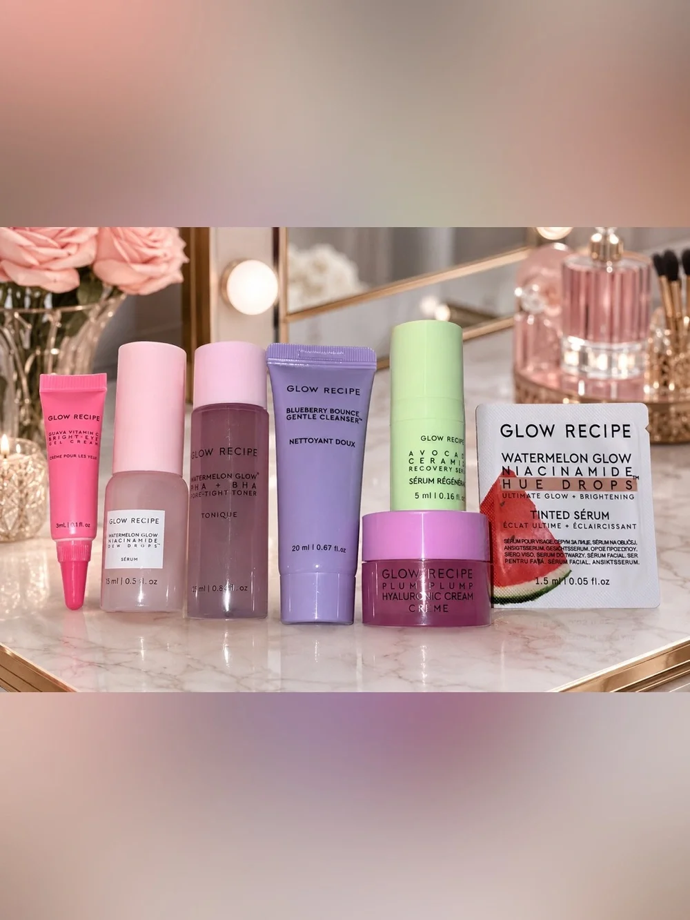 🩷7 Piece Glow Recipe Women Makeup Set — Skin Care Essentials🩷